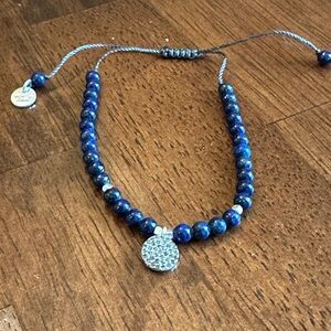 Marlyn Schiff Lapis‎ Lazuli beaded bracelet NWT